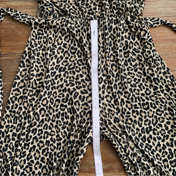 Ces Femme Animal Print Wide Leg Romper Jumpsuit - Picture 3 of 10